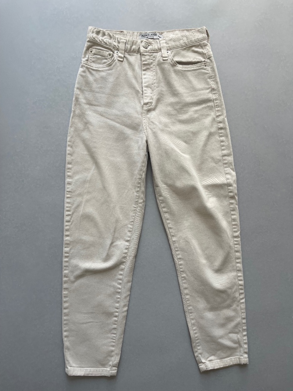 Gloria Jeans Beige High Rise Straight Leg Jeans Size 26